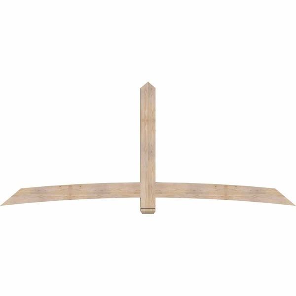 Ekena Millwork Bellingham Smooth Timber Gable Bracket, Douglas Fir, 108"W x 45"H x 3 1/2"D x 5 1/2"F, 10/12 Pitch GBW108X45X0406BEL00SDF - main